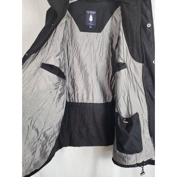 Roundtree & Yorke Jacket Coat Mens L Black Thermolite Winter Hooded Coat Simple - Picture 6 of 6